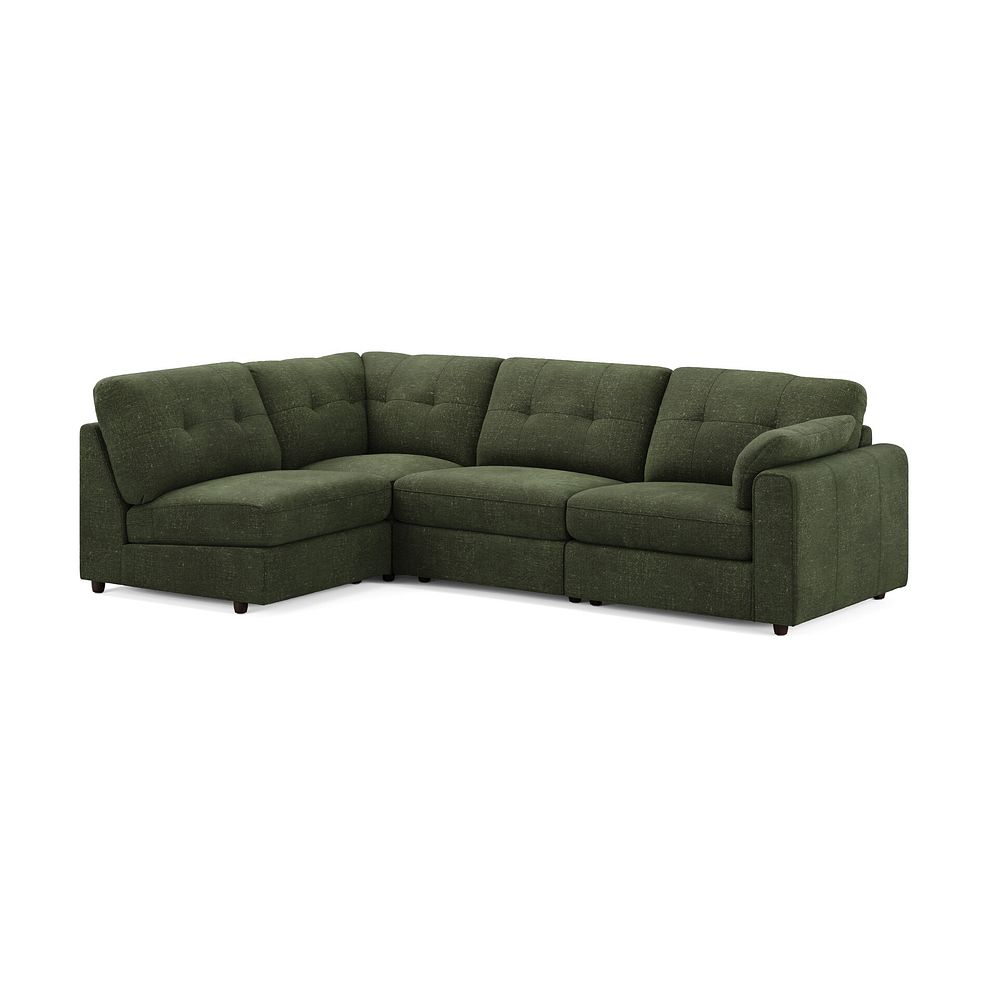 Marley 4 Seat Left Hand Modular Corner Sofa in Lila Pine Fabric - Group 4 1