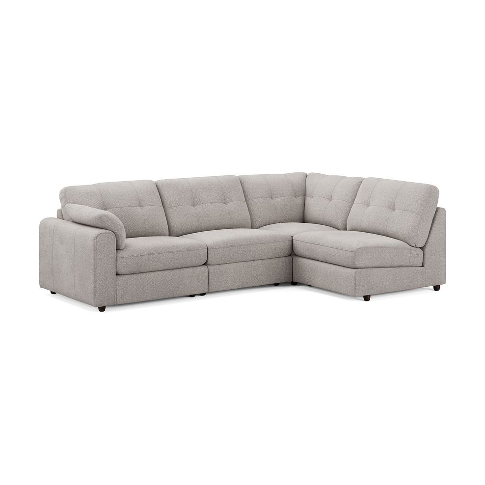 Marley 4 Seat Left Hand Modular Corner Sofa in Lila Stone Fabric - Group 4 2