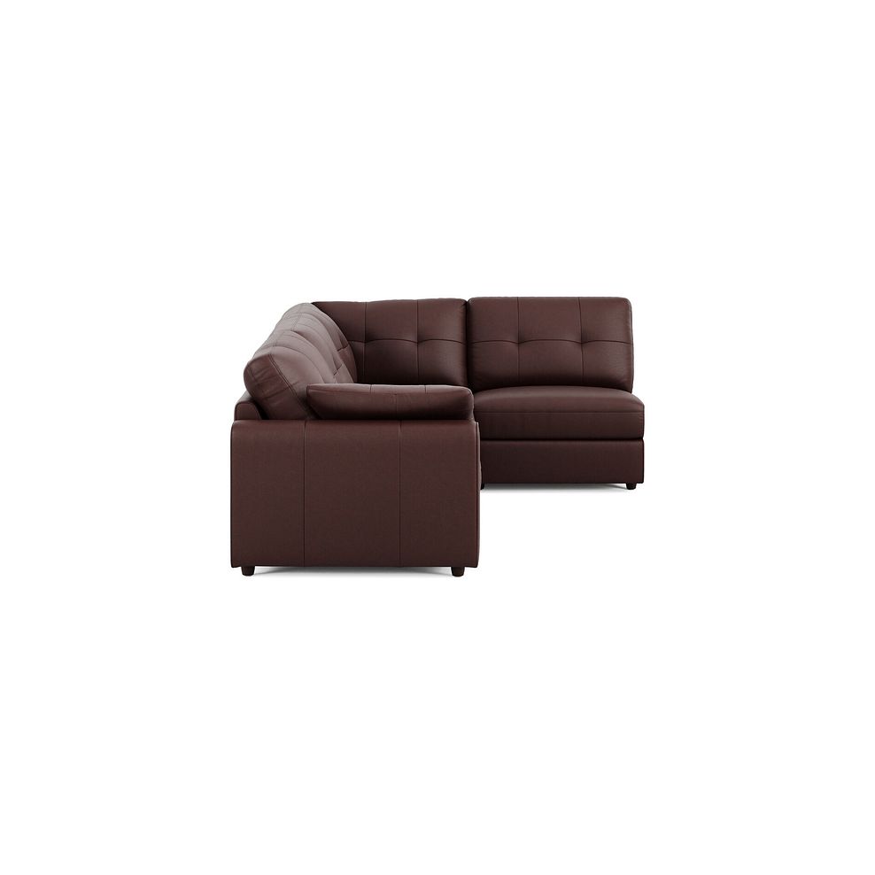 Marley 4 Seat Left Hand Modular Corner Sofa in Oslo Chestnut Leather - Group 4 5
