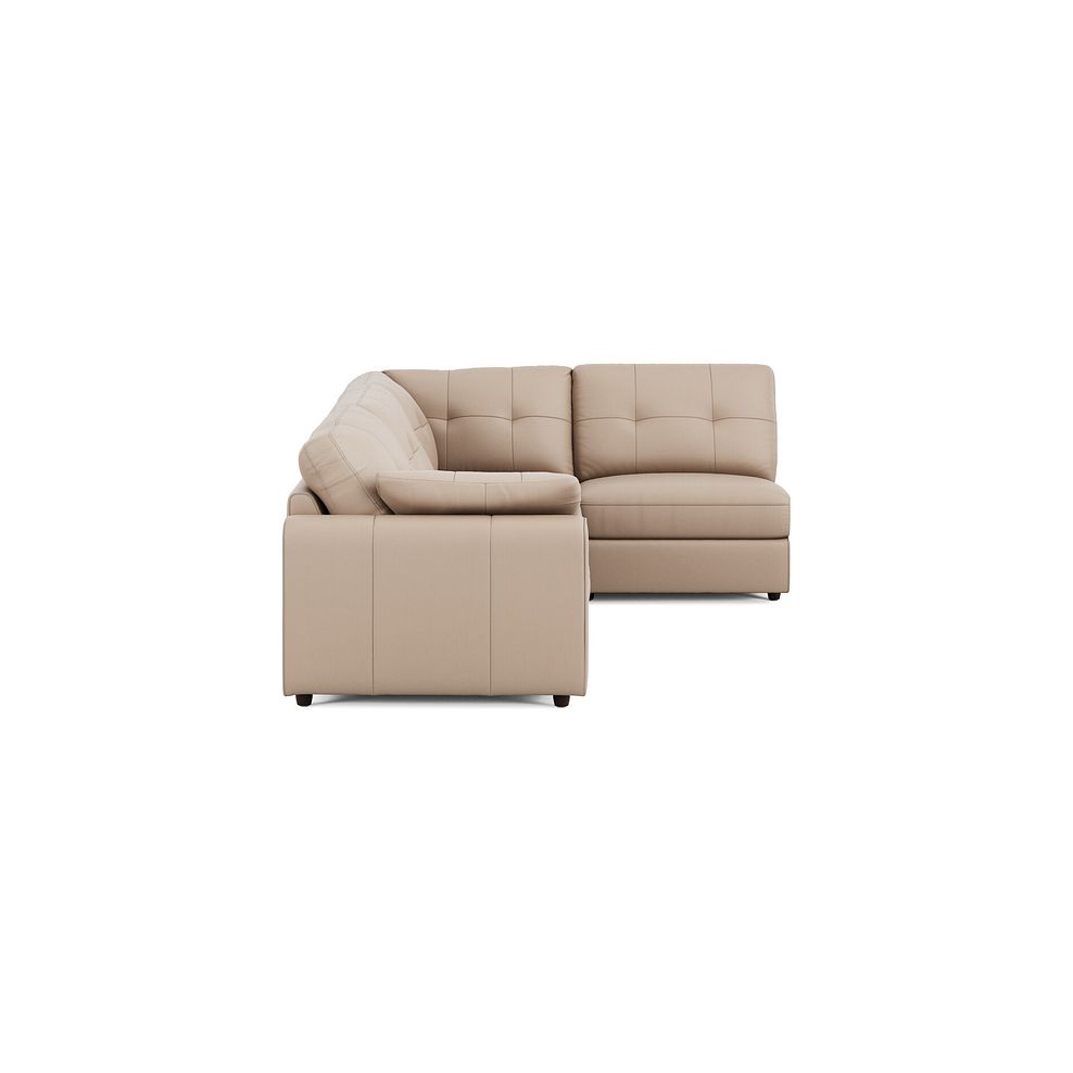 Marley 4 Seat Left Hand Modular Corner Sofa in Oslo Mushroom Leather - Group 4 2