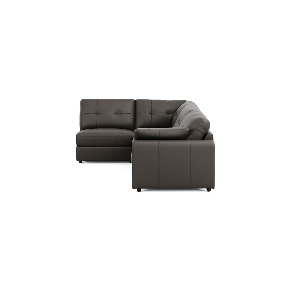 Marley 4 Seat Left Hand Modular Corner Sofa in Oslo Storm Leather - Group 4 4