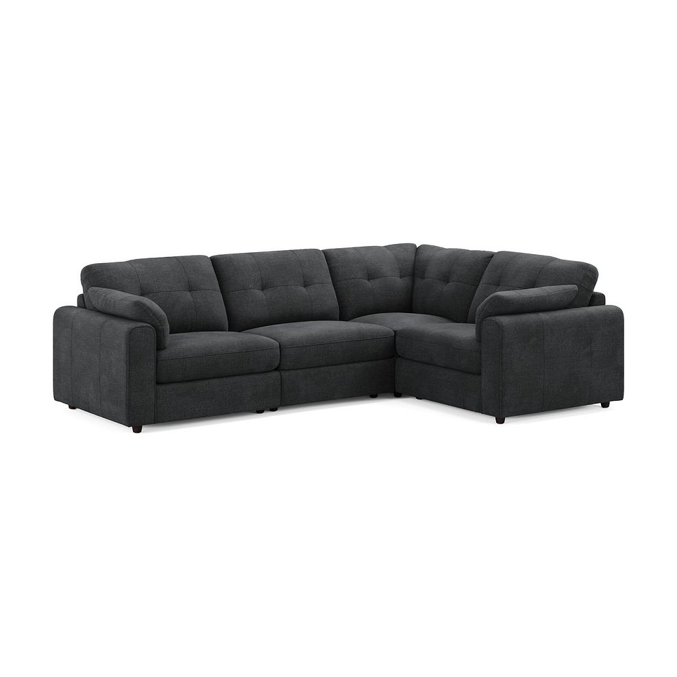 Marley 4 Seat Modular Left Hand Corner Sofa in Lila Charcoal Fabric - Group 2 1