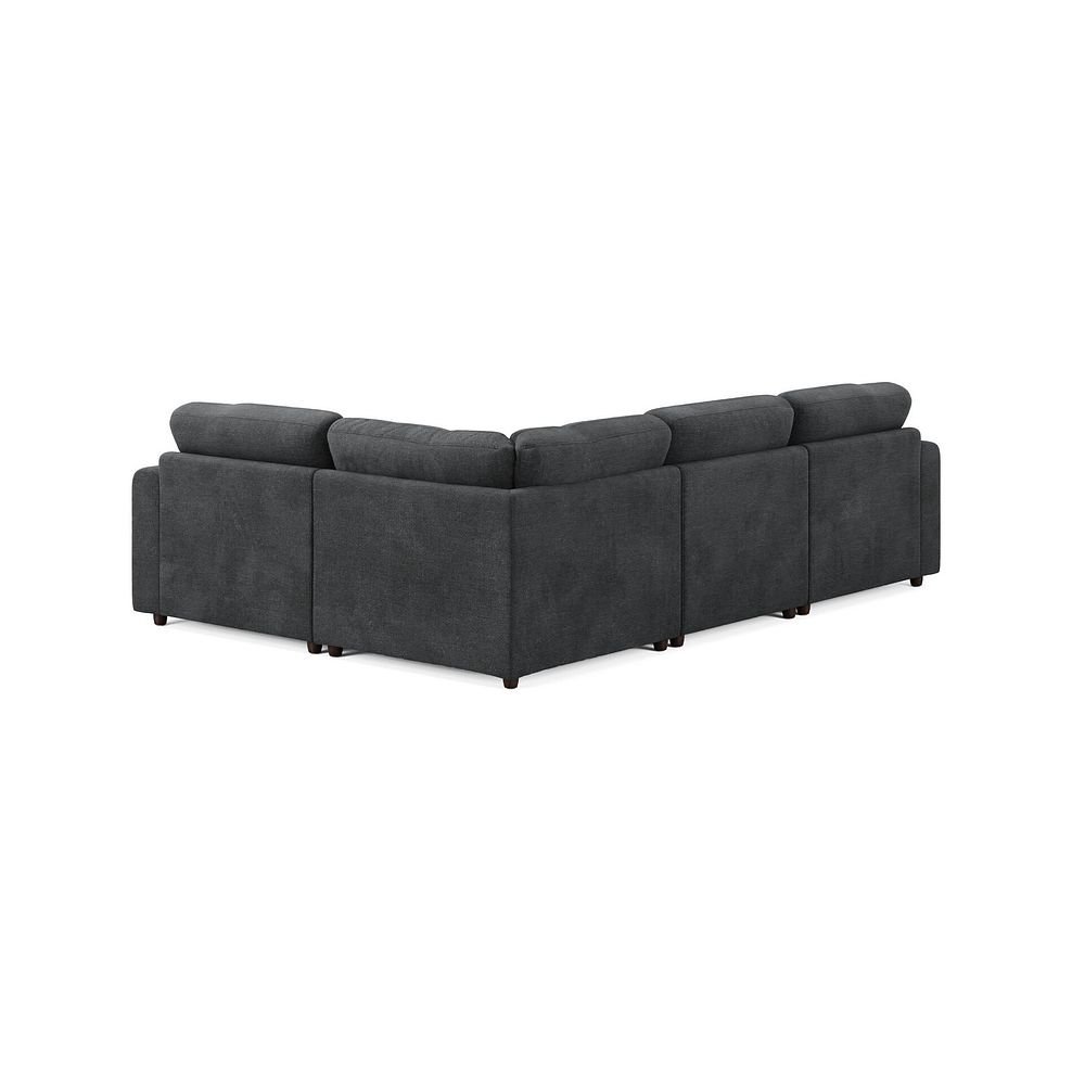 Marley 4 Seat Modular Left Hand Corner Sofa in Lila Charcoal Fabric - Group 2 2