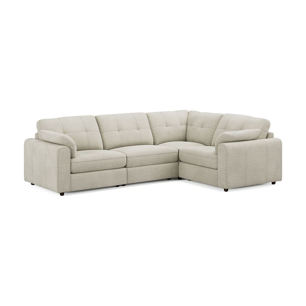 Marley 4 Seat Modular Left Hand Corner Sofa in Lila Ivory Fabric - Group 2 1