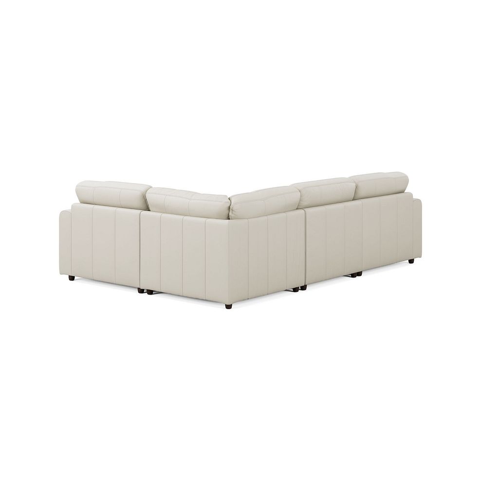 Marley 4 Seat Modular Left Hand Corner Sofa in Oslo Bone China Leather - Group 2 2