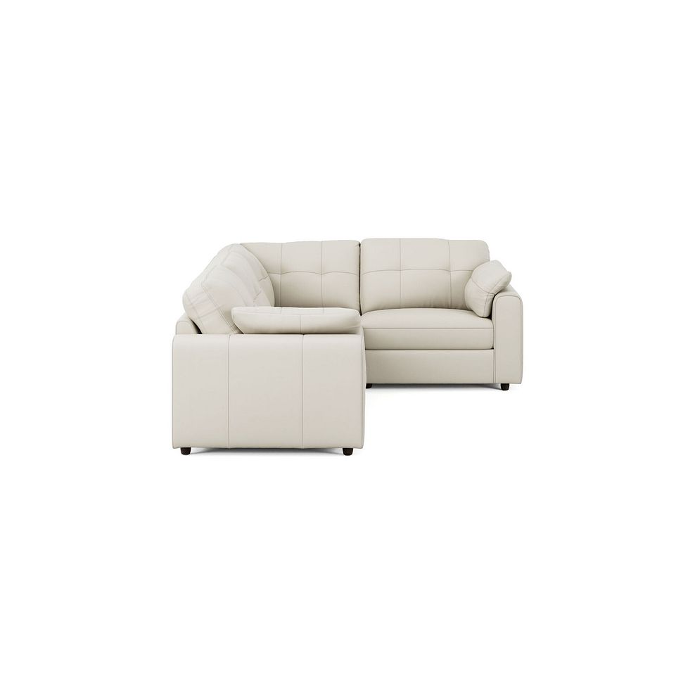 Marley 4 Seat Modular Left Hand Corner Sofa in Oslo Bone China Leather - Group 2 4