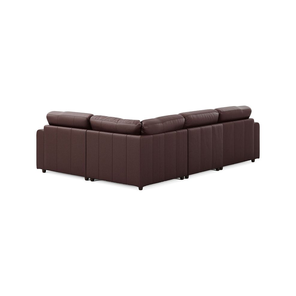 Marley 4 Seat Modular Left Hand Corner Sofa in Oslo Chestnut Leather - Group 2 2