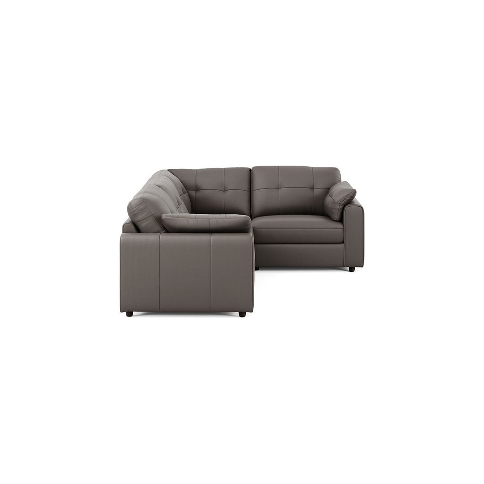 Marley 4 Seat Modular Left Hand Corner Sofa in Oslo Elephant Grey Leather - Group 2 4