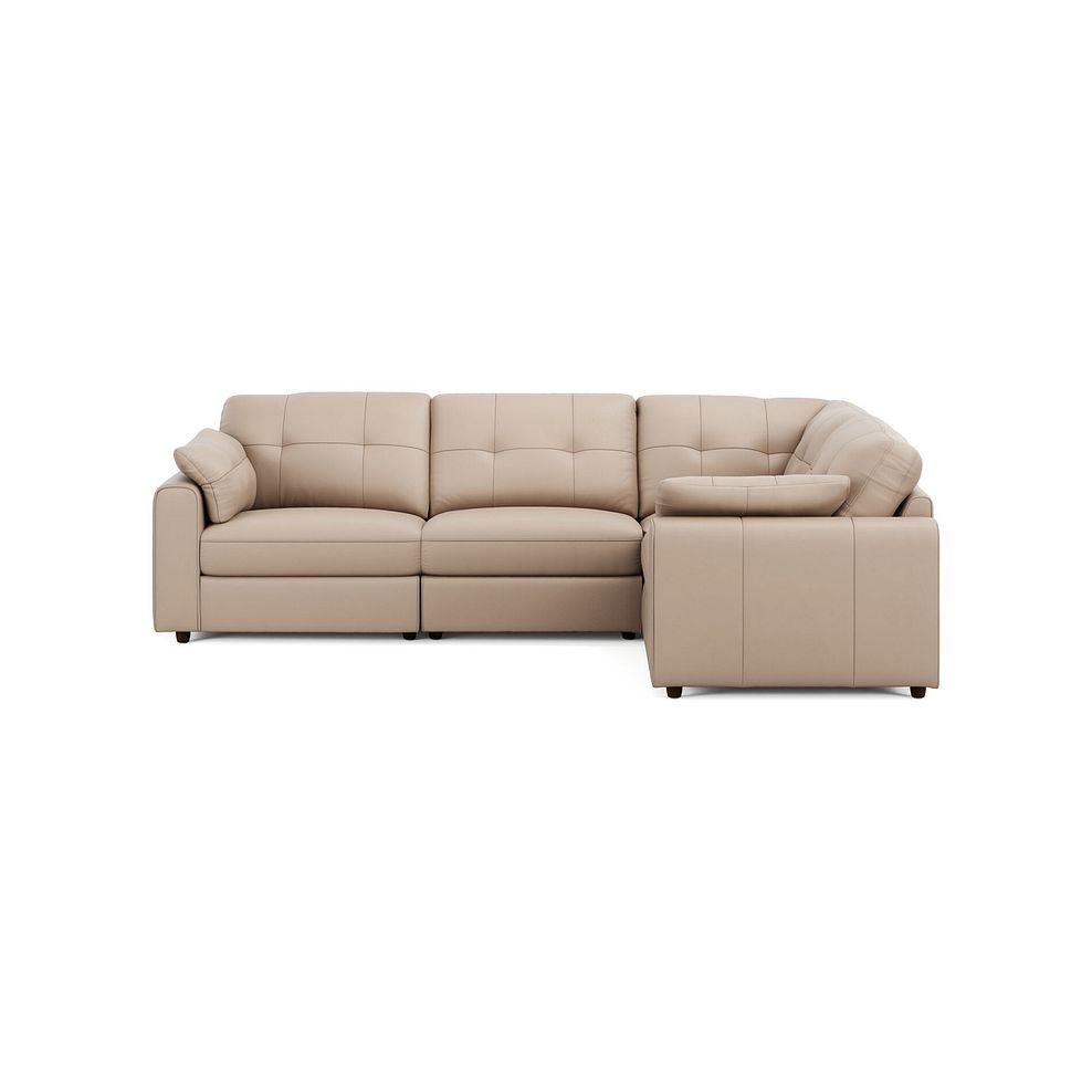 Marley 4 Seat Modular Left Hand Corner Sofa in Oslo Mushroom Leather - Group 2 3
