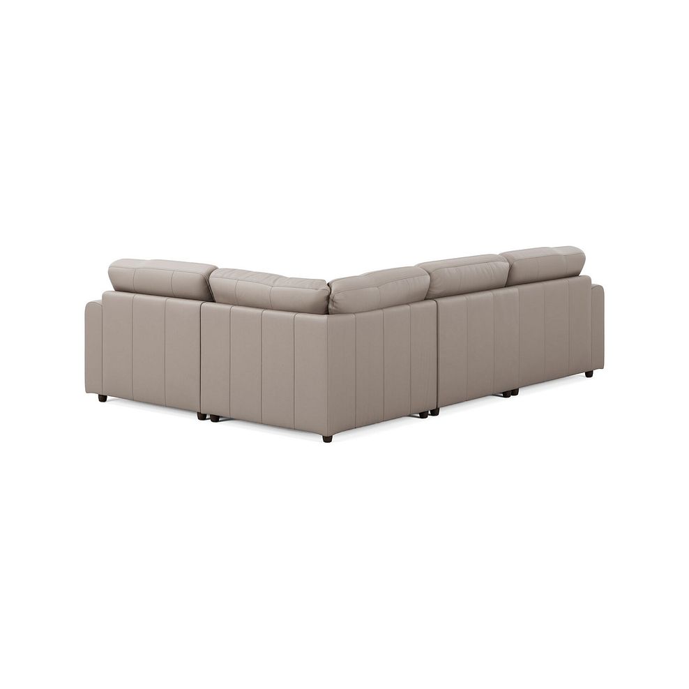 Marley 4 Seat Modular Left Hand Corner Sofa in Oslo Oyster Leather - Group 2 2