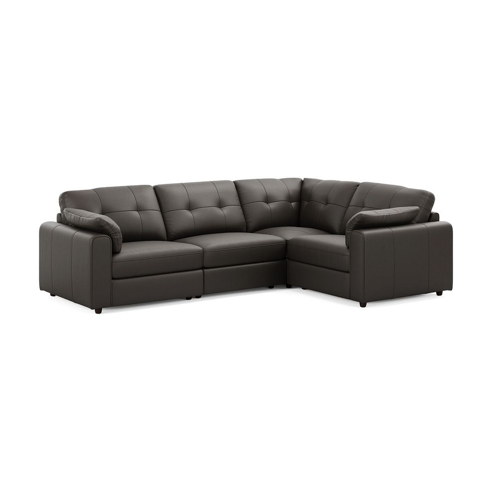 Marley 4 Seat Modular Left Hand Corner Sofa in Oslo Storm Leather - Group 2 1