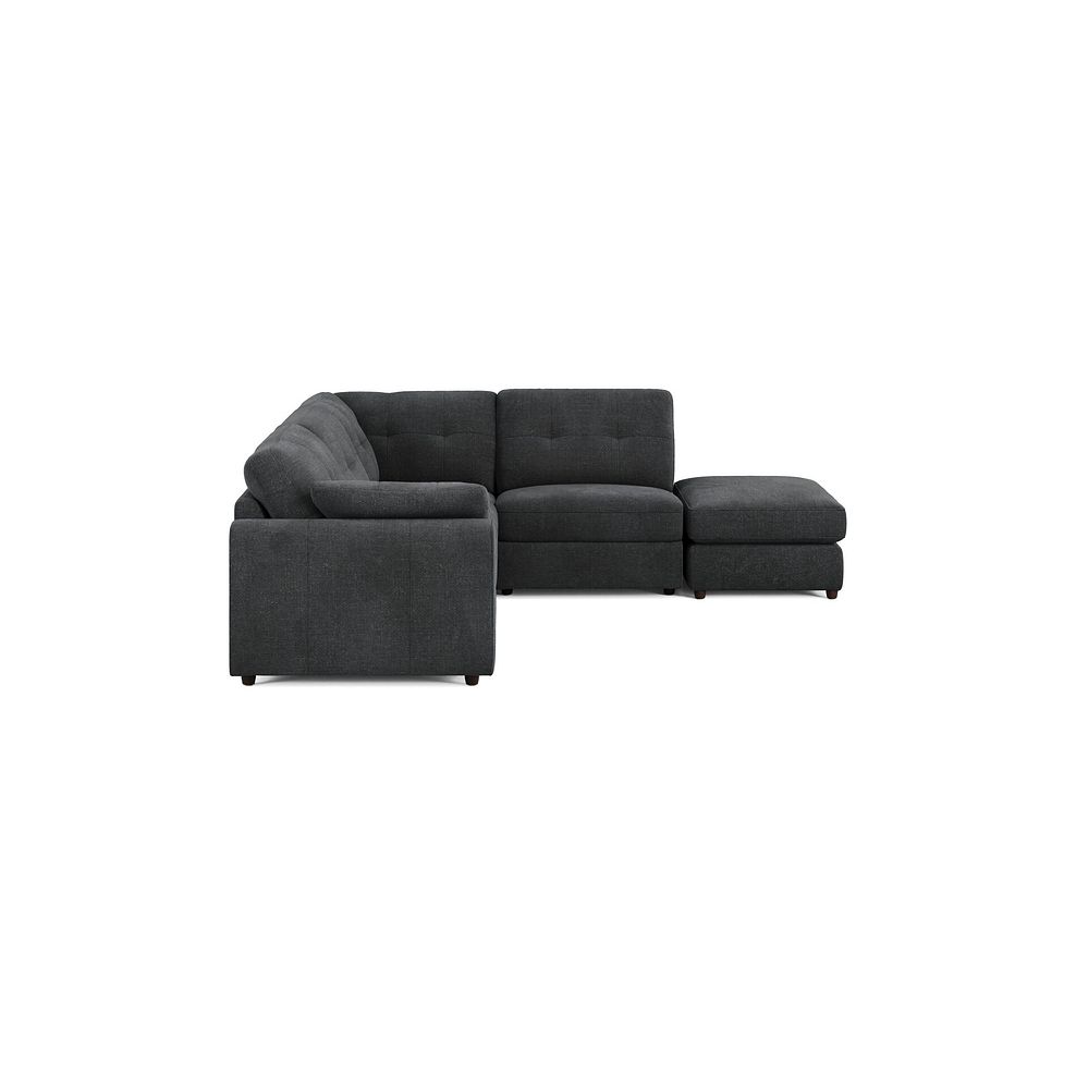 Marley 4 Seat Modular Open End Left Hand Corner Sofa in Lila Charcoal Fabric -  Group 4 FOOT 4