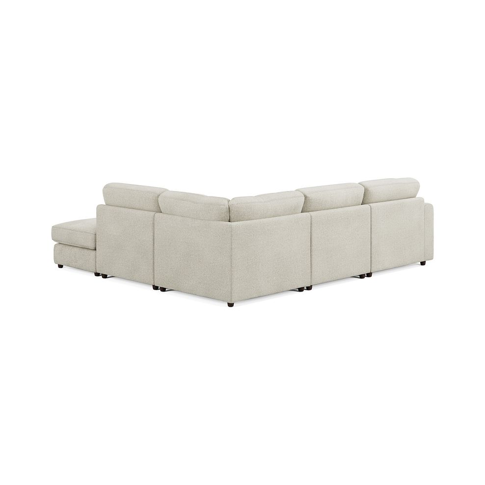 Marley 4 Seat Modular Open End Left Hand Corner Sofa in Lila Ivory Fabric -  Group 4 FOOT 2