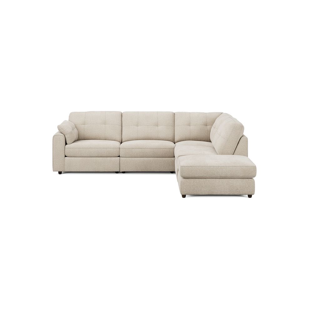 Marley 4 Seat Modular Open End Left Hand Corner Sofa in Lila Natural Fabric -  Group 4 FOOT 3
