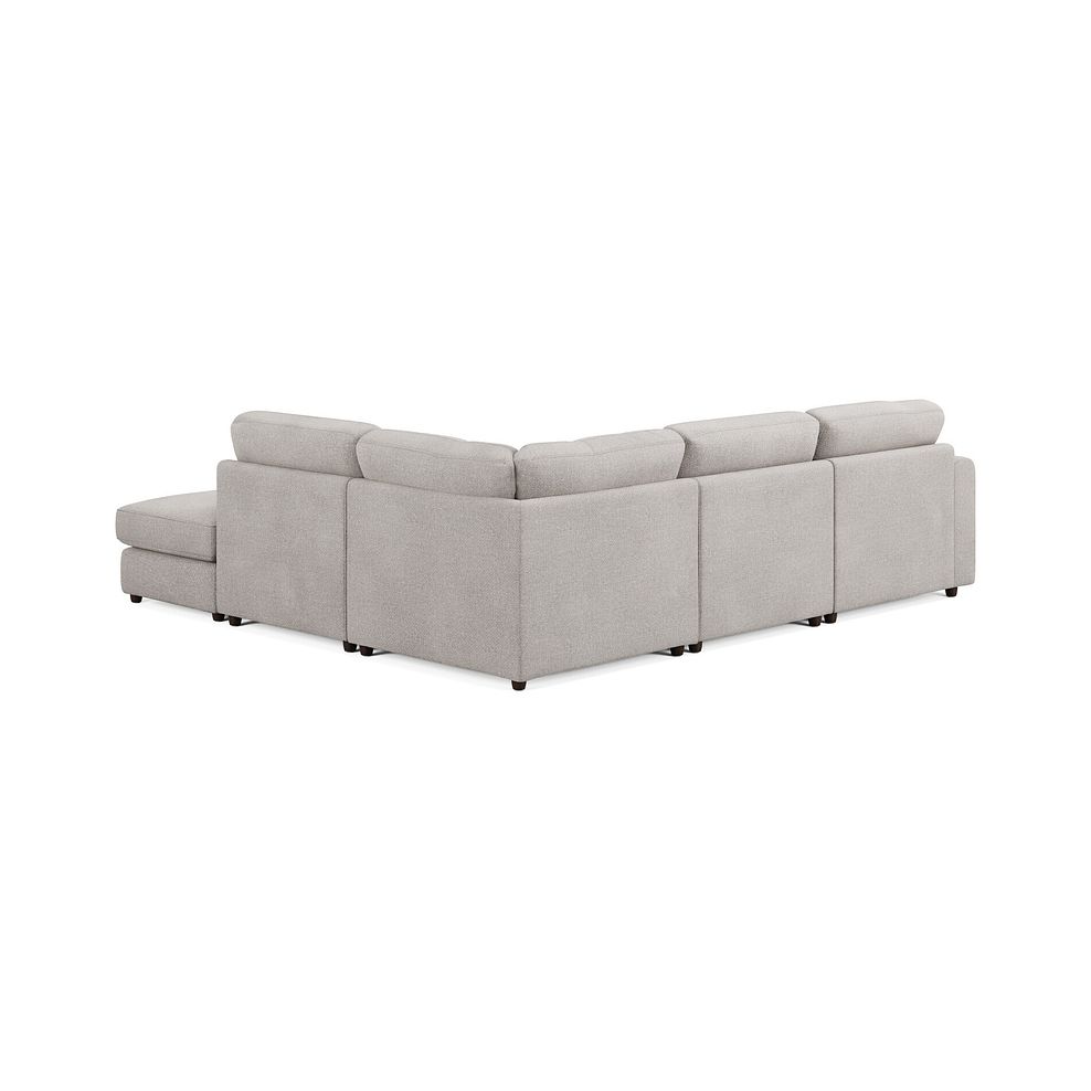 Marley 4 Seat Modular Open End Left Hand Corner Sofa in Lila Stone Fabric -  Group 4 FOOT 2