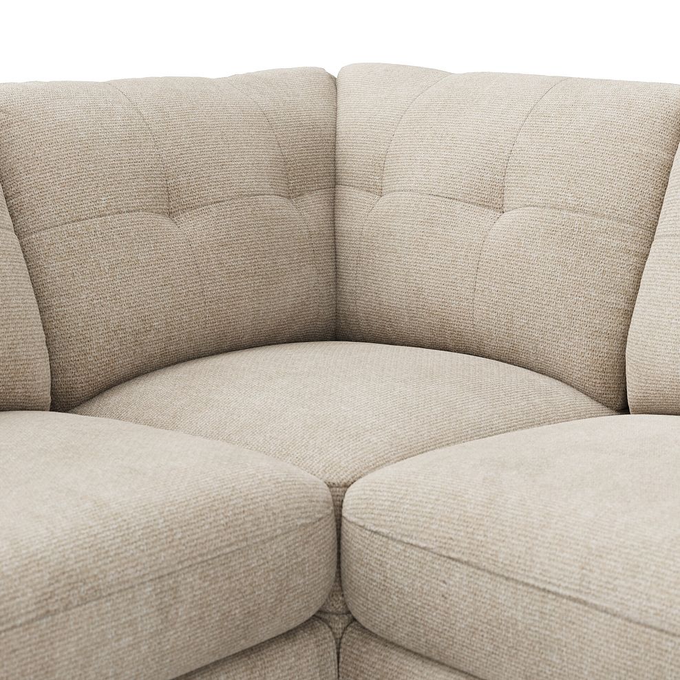 Marley 4 Seat Modular Open End Left Hand Corner Sofa in Lila Natural Fabric -  Group 4 FOOT 7