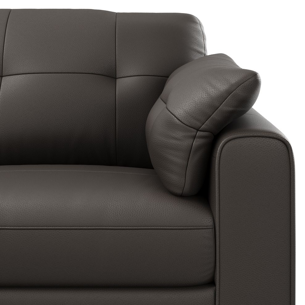 Marley 4 Seat Modular Open End Left Hand Corner Sofa in Oslo Storm Leather -  Group 4 FOOT 8