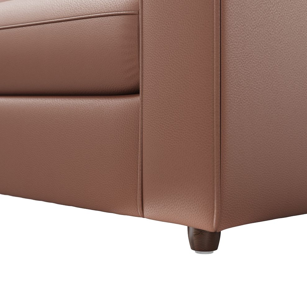 Marley 4 Seat Modular Open End Right Hand Corner Sofa in Oslo Mocha Mouse Leather -Group 5 FOOT 7