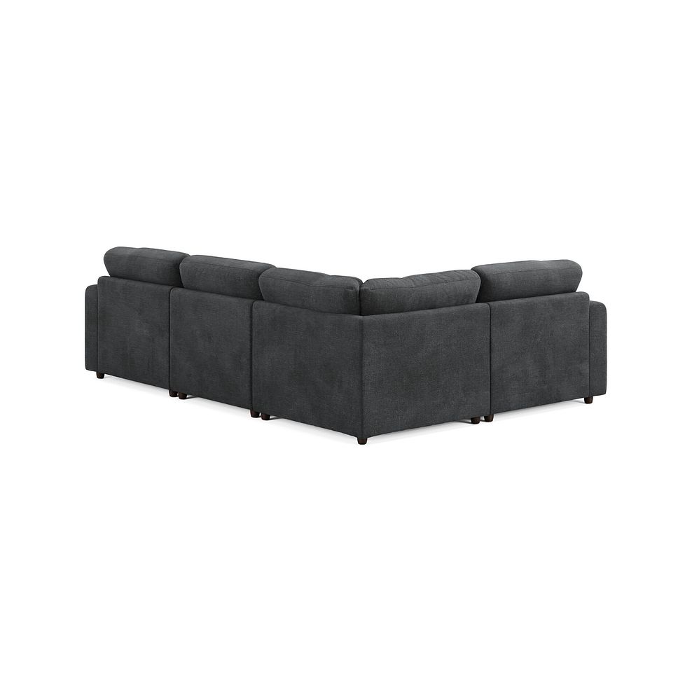 Marley 4 Seat Modular Right Hand Corner Sofa in Lila Charcoal Fabric - Group 2 2