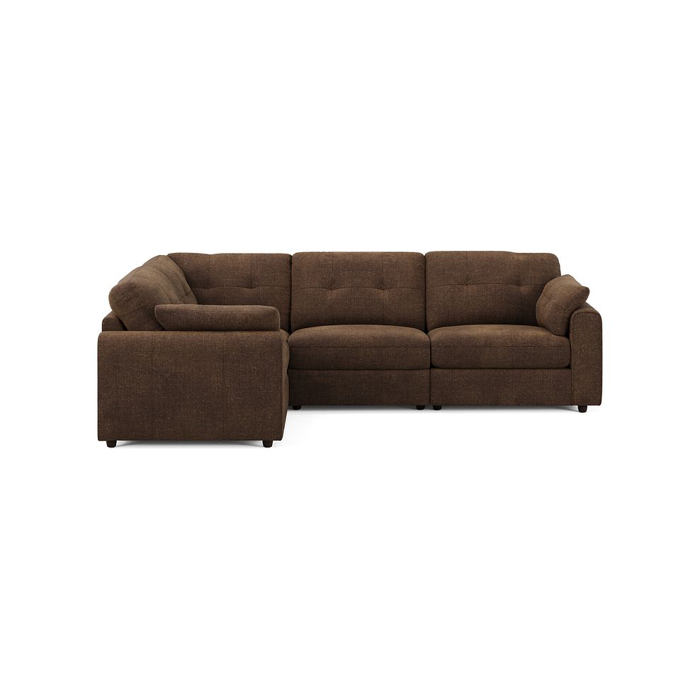 Marley 4 Seat Modular Right Hand Corner Sofa in Lila Chocolate Fabric - Group 2 3