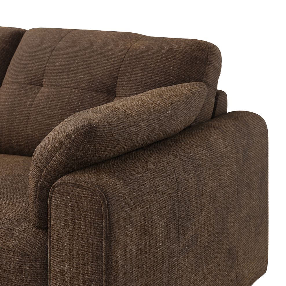 Marley 4 Seat Modular Right Hand Corner Sofa in Lila Chocolate Fabric - Group 2 6