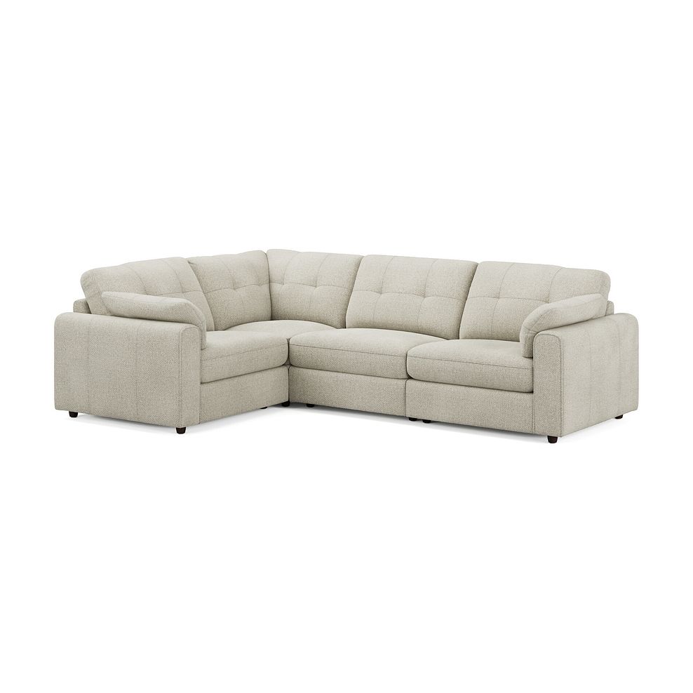 Marley 4 Seat Modular Right Hand Corner Sofa in Lila Ivory Fabric - Group 2 1