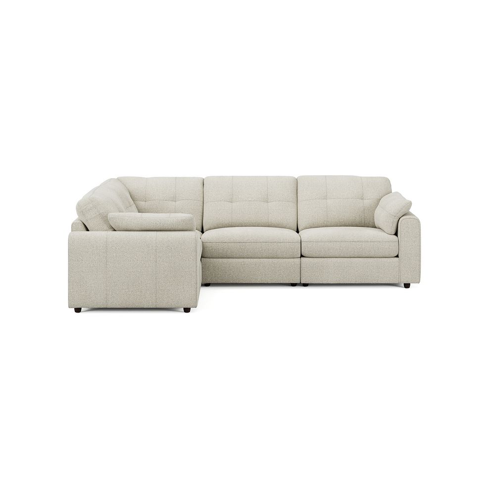 Marley 4 Seat Modular Right Hand Corner Sofa in Lila Ivory Fabric - Group 2 3