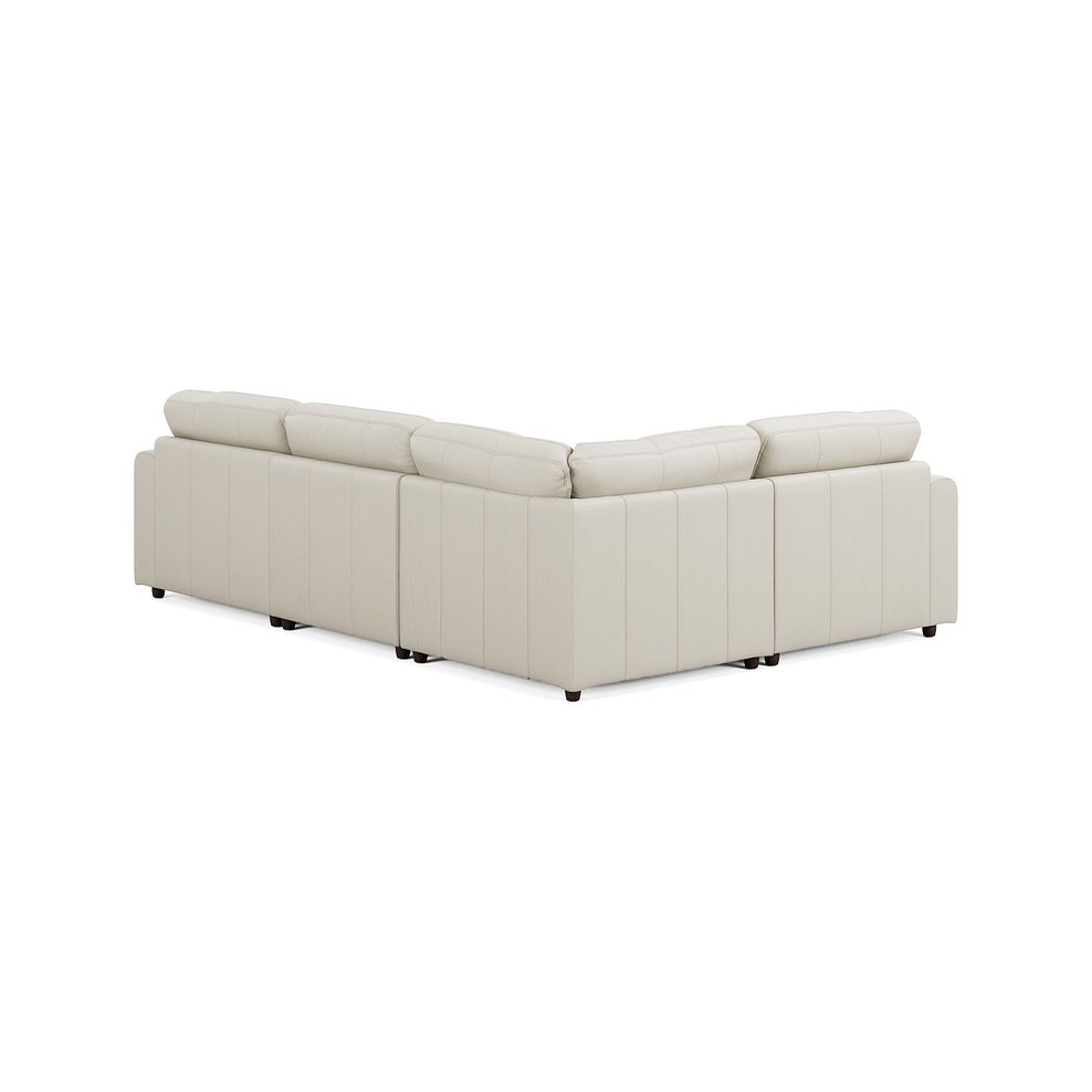 Marley 4 Seat Modular Right Hand Corner Sofa in Oslo Bone China Leather - Group 2 2