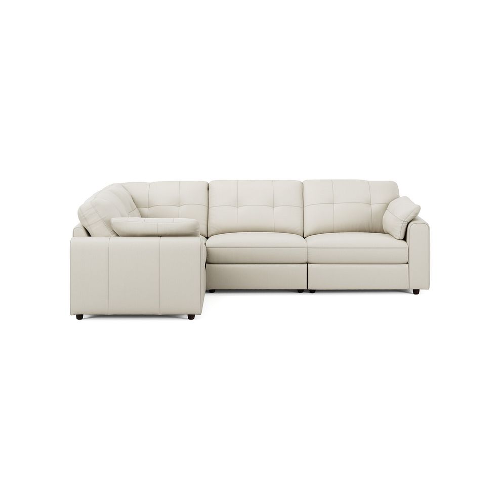 Marley 4 Seat Modular Right Hand Corner Sofa in Oslo Bone China Leather - Group 2 3