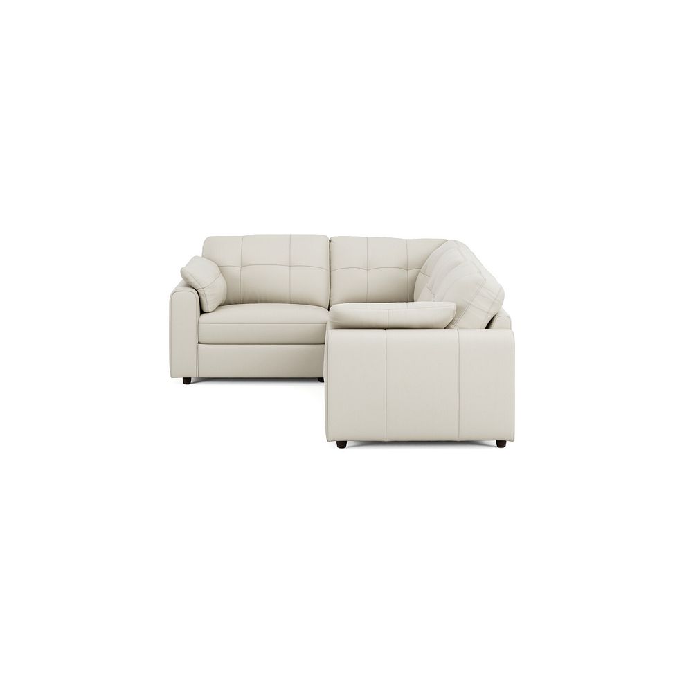 Marley 4 Seat Modular Right Hand Corner Sofa in Oslo Bone China Leather - Group 2 4