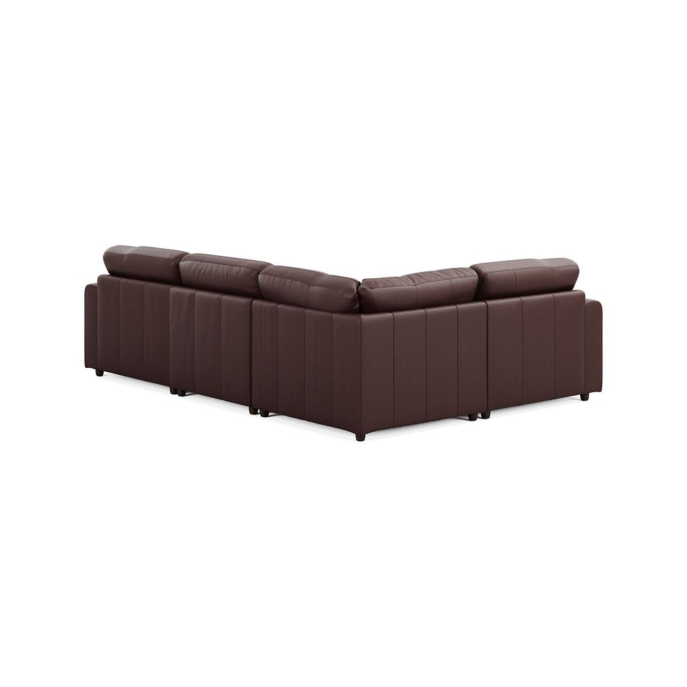 Marley 4 Seat Modular Right Hand Corner Sofa in Oslo Chestnut Leather - Group 2 2