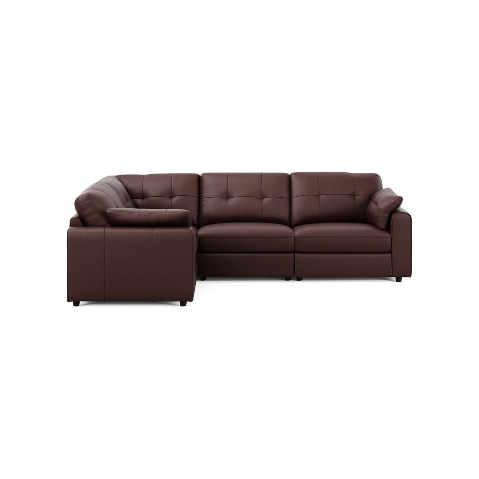 Marley 4 Seat Modular Right Hand Corner Sofa in Oslo Chestnut Leather - Group 2 3