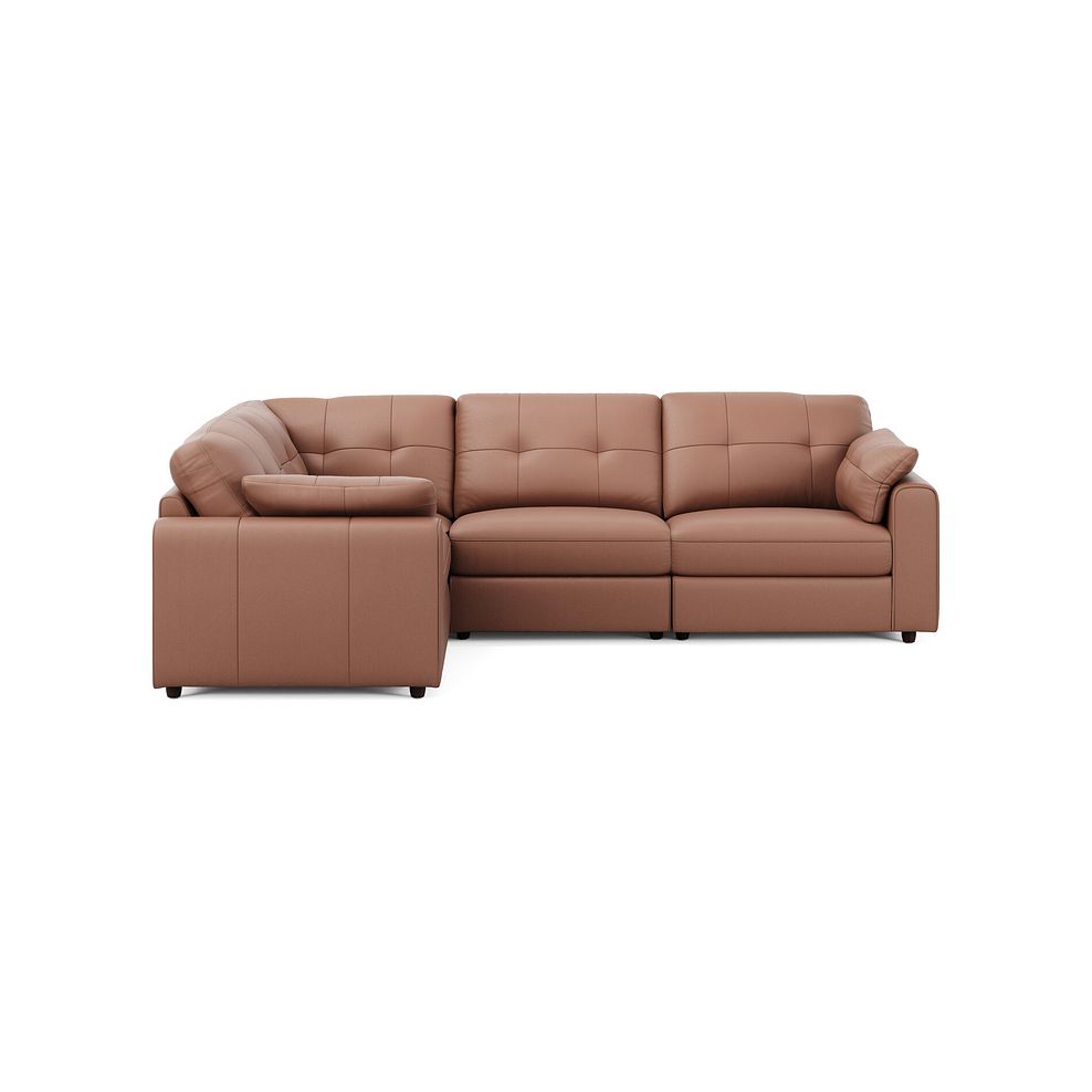 Marley 4 Seat Modular Right Hand Corner Sofa in Oslo Mocha Mouse Leather - Group 2 3