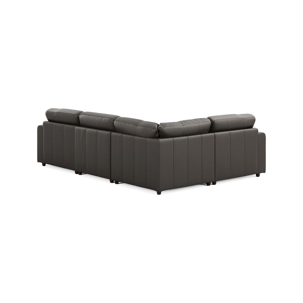 Marley 4 Seat Modular Right Hand Corner Sofa in Oslo Storm Leather - Group 2 2