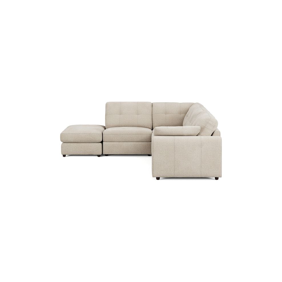 Marley 4 Seat Modular Open End Right Hand Corner Sofa in Lila Natural Fabric -Group 5 FOOT 4