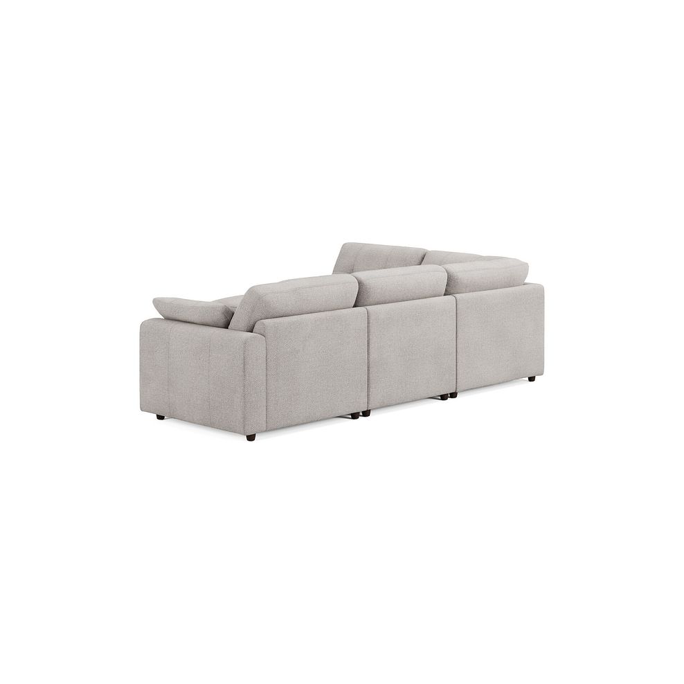Marley 4 Seat Modular Open End Right Hand Corner Sofa in Lila Stone Fabric -Group 5 FOOT 2