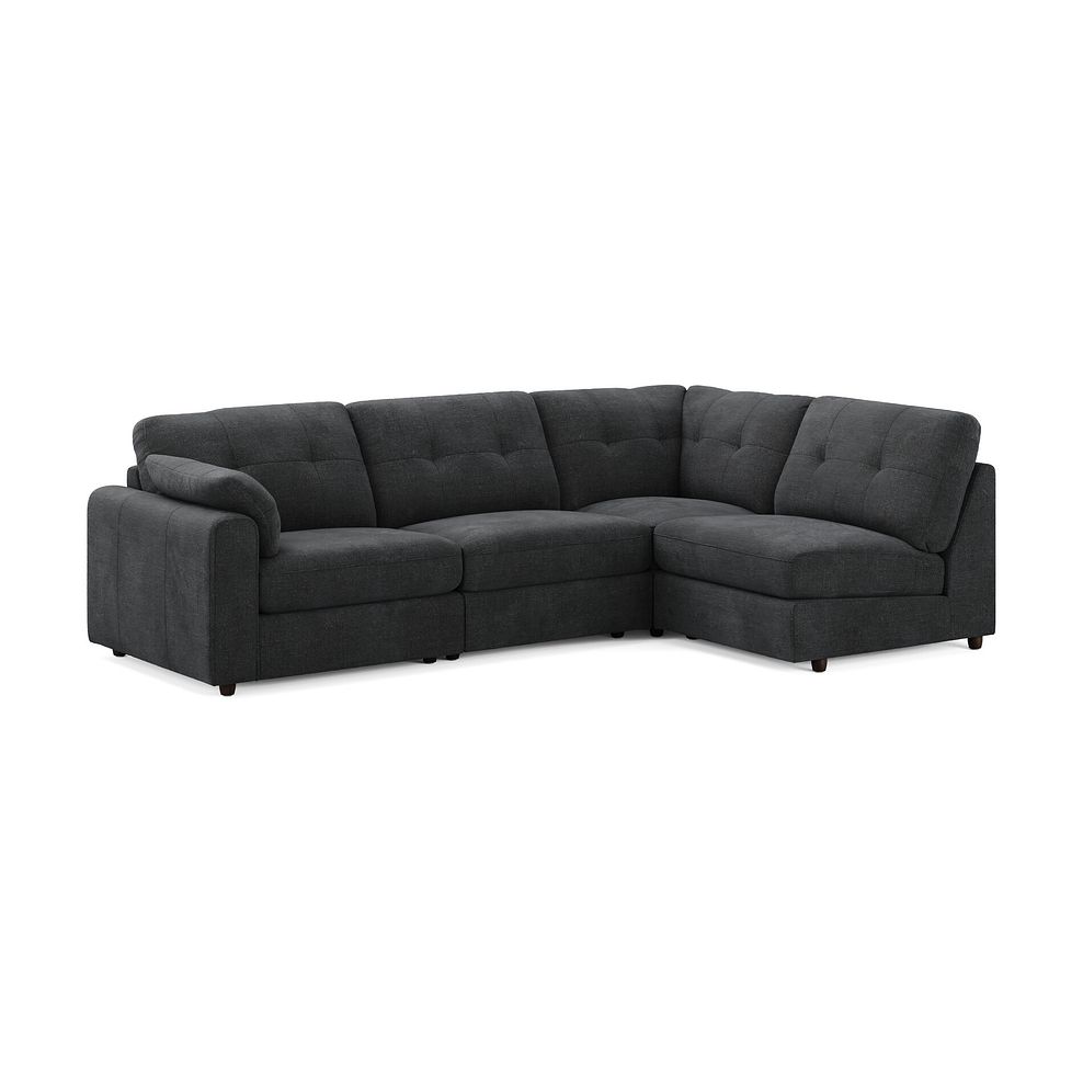 Marley 4 Seat Right Hand Modular Corner Sofa in Lila Charcoal Fabric - Group 5 1