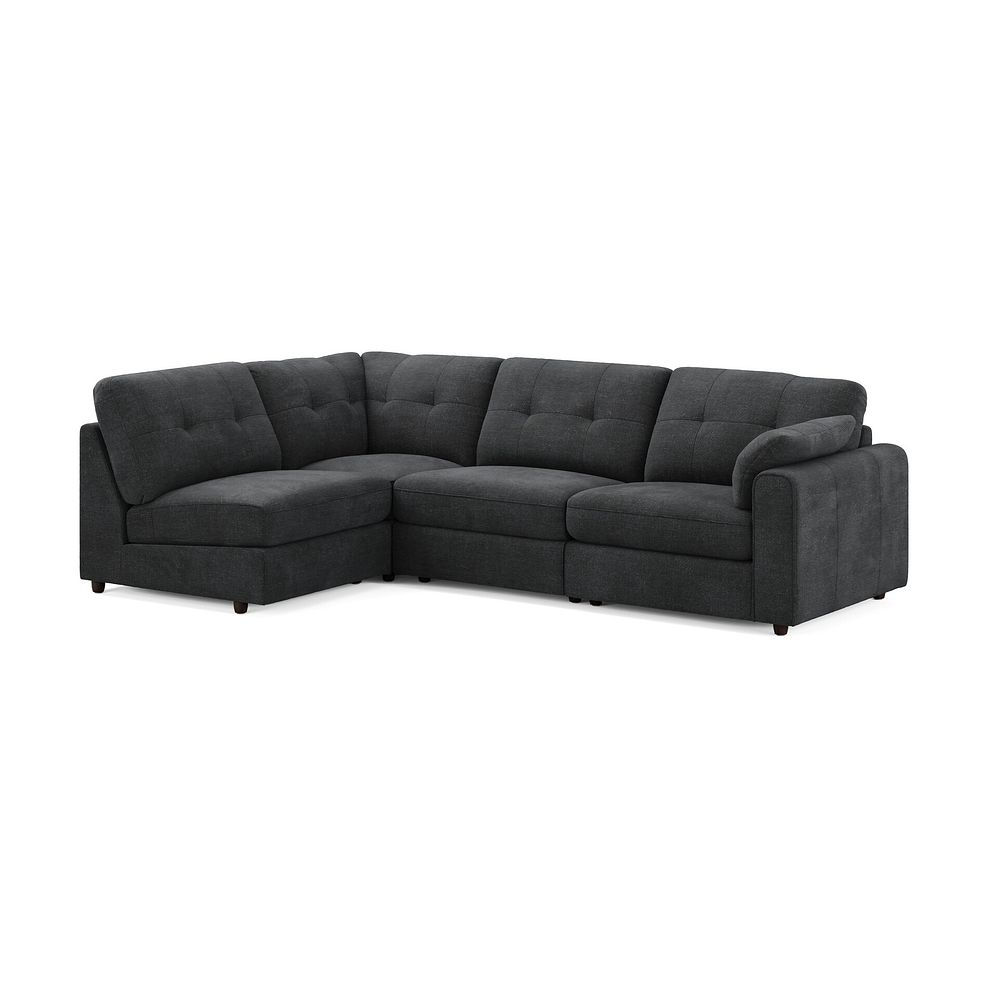 Marley 4 Seat Right Hand Modular Corner Sofa in Lila Charcoal Fabric - Group 5 2
