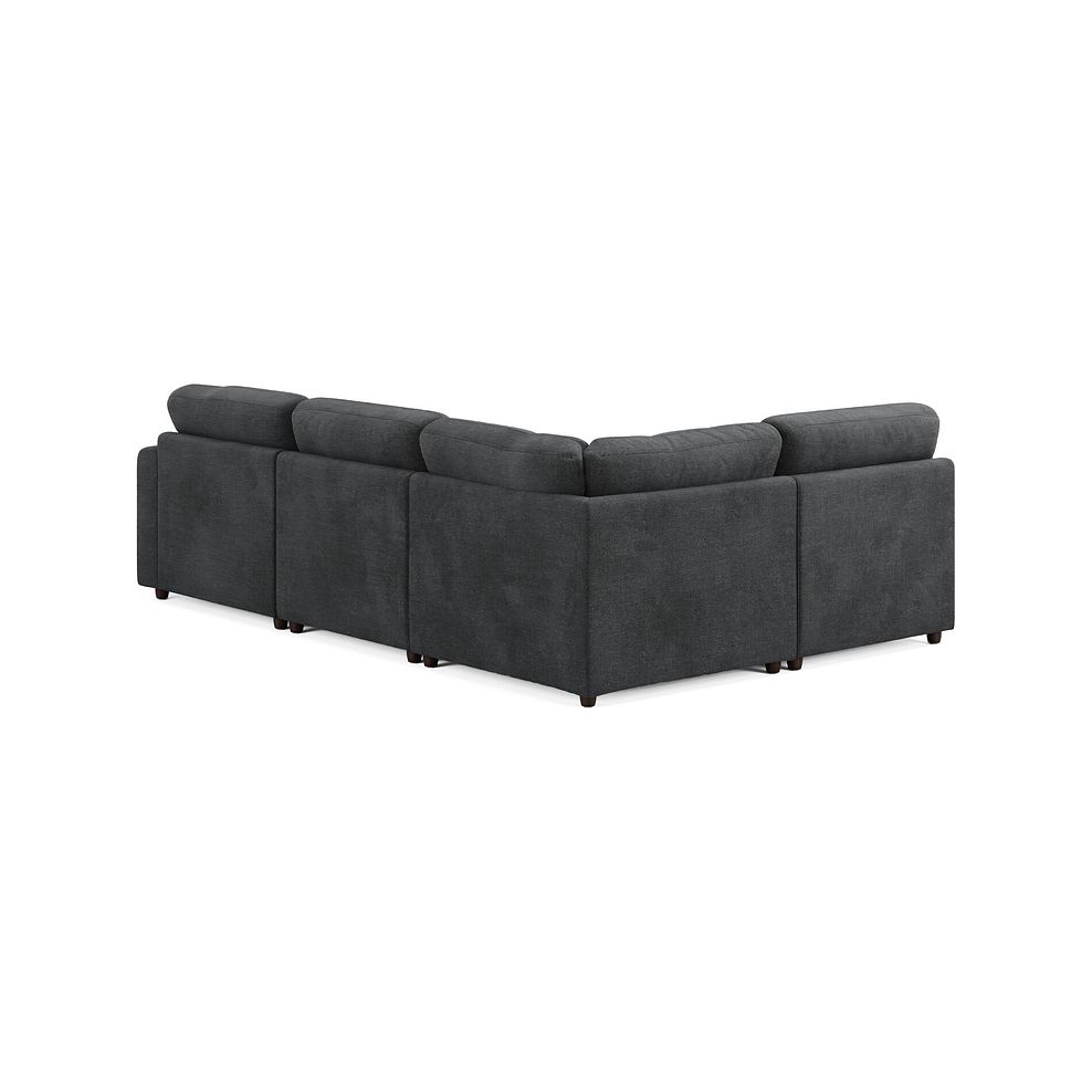 Marley 4 Seat Right Hand Modular Corner Sofa in Lila Charcoal Fabric - Group 5 3