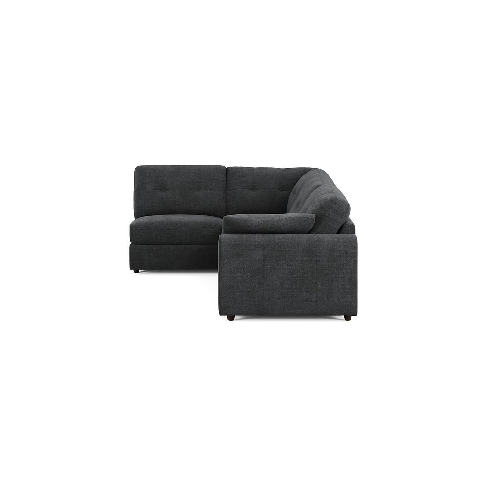 Marley 4 Seat Right Hand Modular Corner Sofa in Lila Charcoal Fabric - Group 5 5