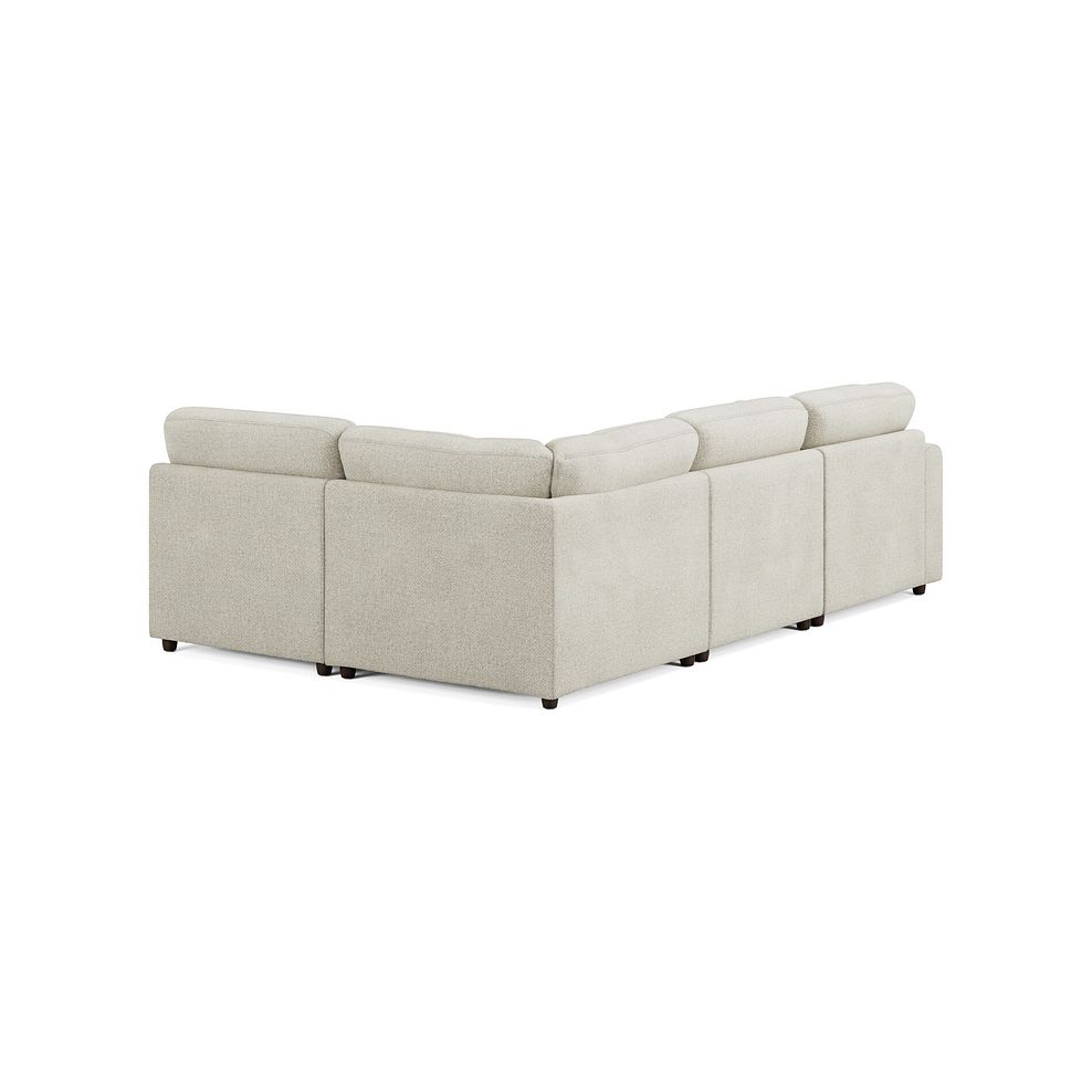 Marley 4 Seat Right Hand Modular Corner Sofa in Lila Ivory Fabric - Group 5 2