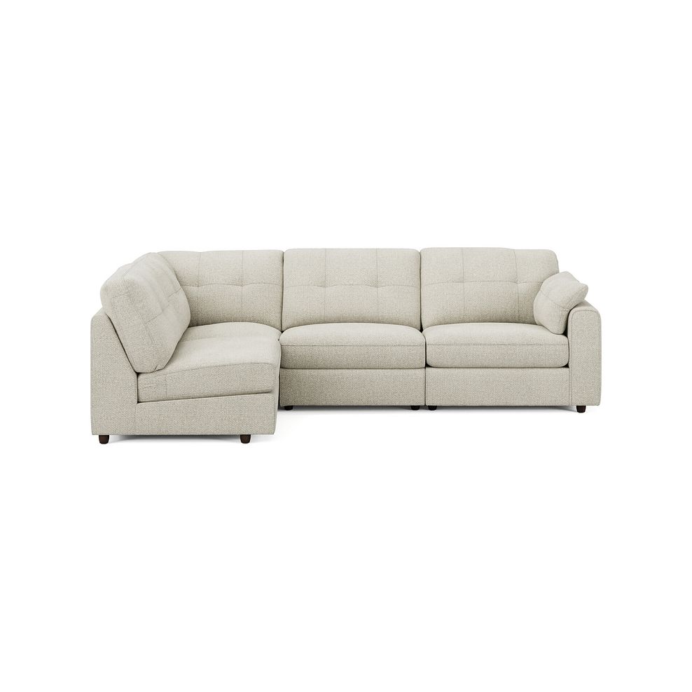 Marley 4 Seat Right Hand Modular Corner Sofa in Lila Ivory Fabric - Group 5 4