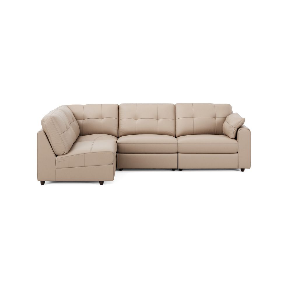 Marley 4 Seat Right Hand Modular Corner Sofa in Oslo Mushroom Leather - Group 5 4