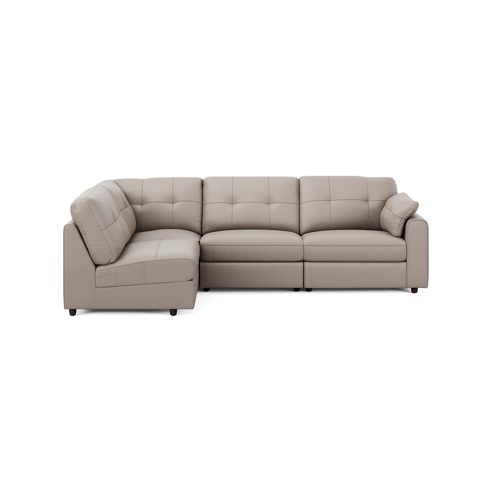 Marley 4 Seat Right Hand Modular Corner Sofa in Oslo Oyster Leather - Group 5 4
