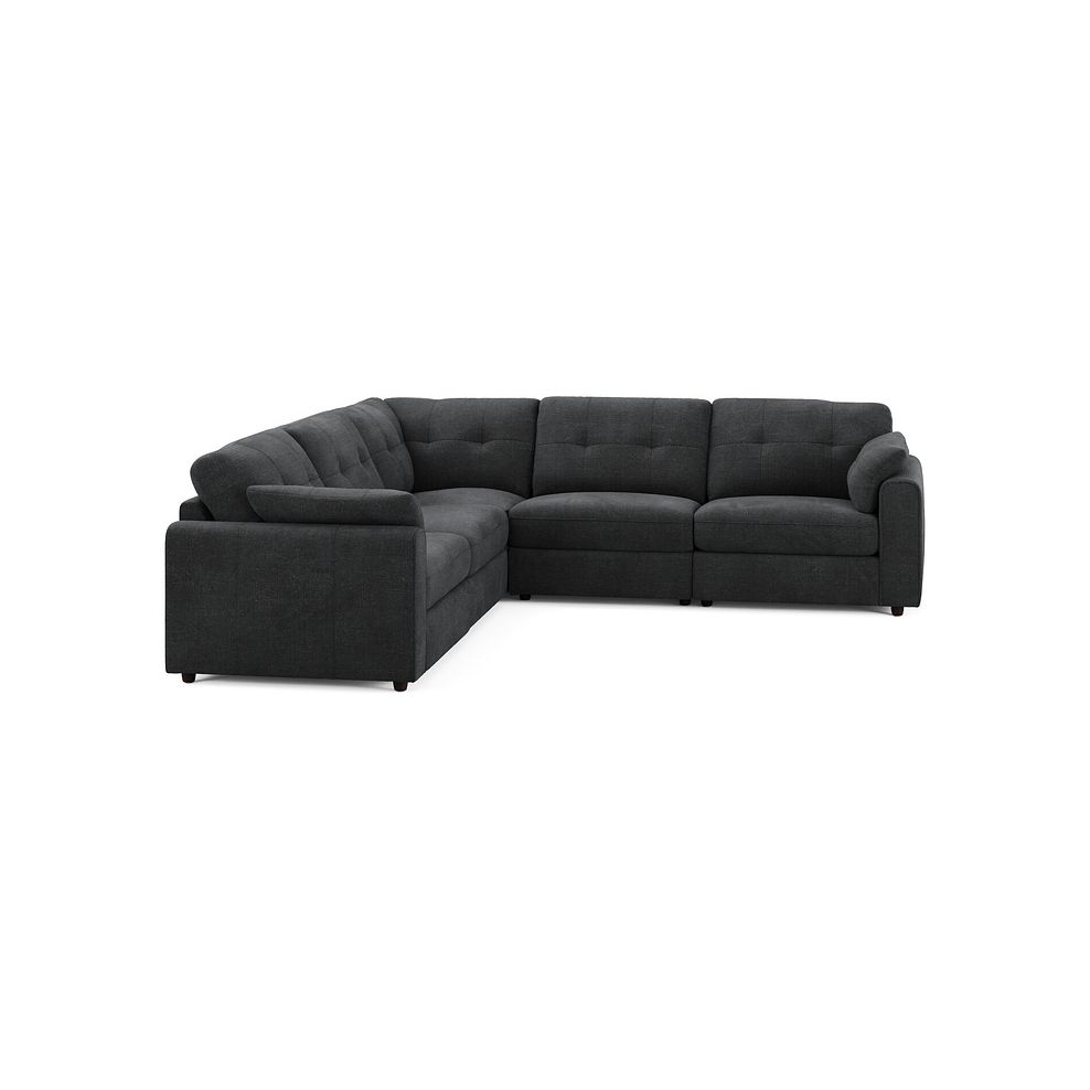 Marley 5 Seat Modular Corner Sofa in Lila Charcoal Fabric - Group 3 1