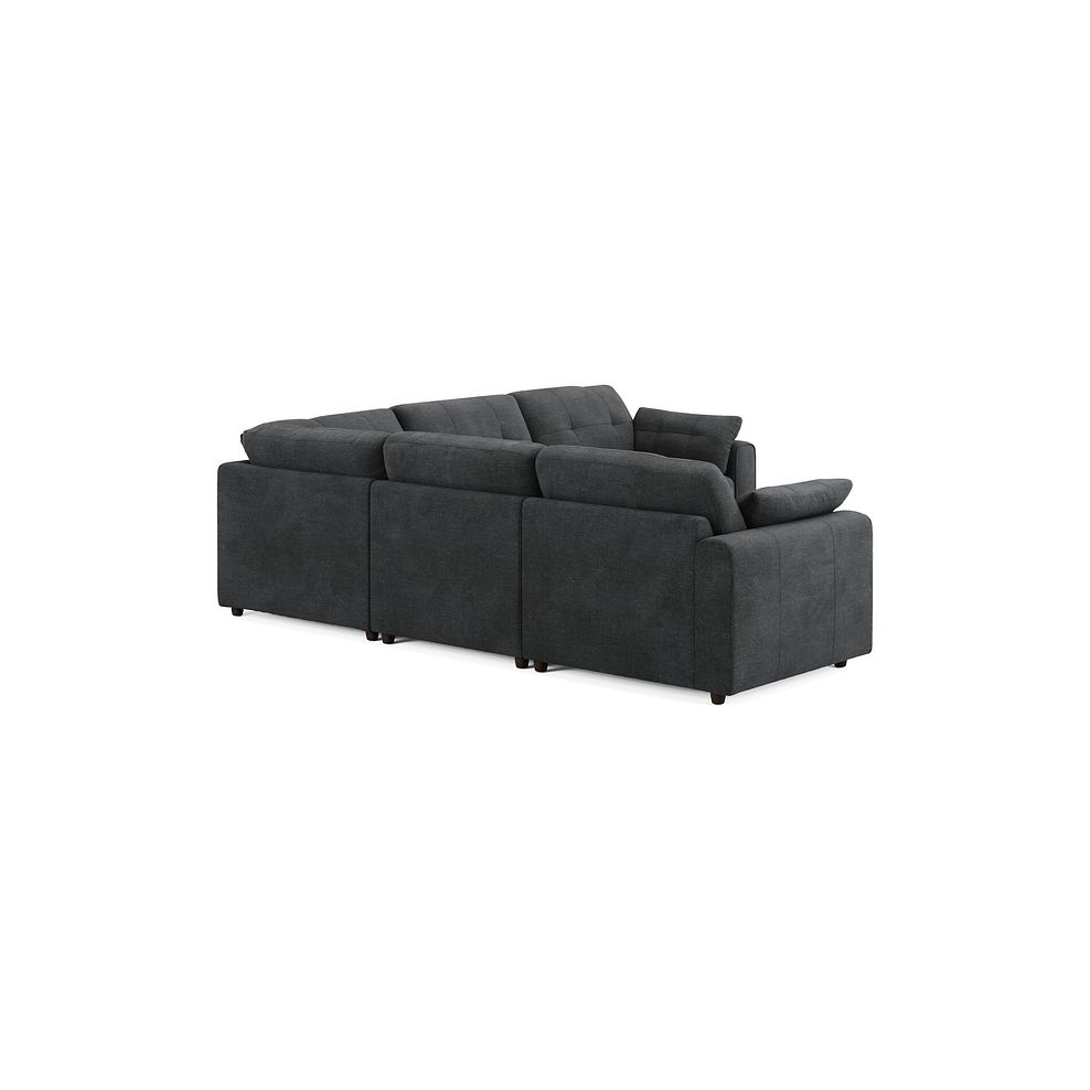 Marley 5 Seat Modular Corner Sofa in Lila Charcoal Fabric - Group 3 2