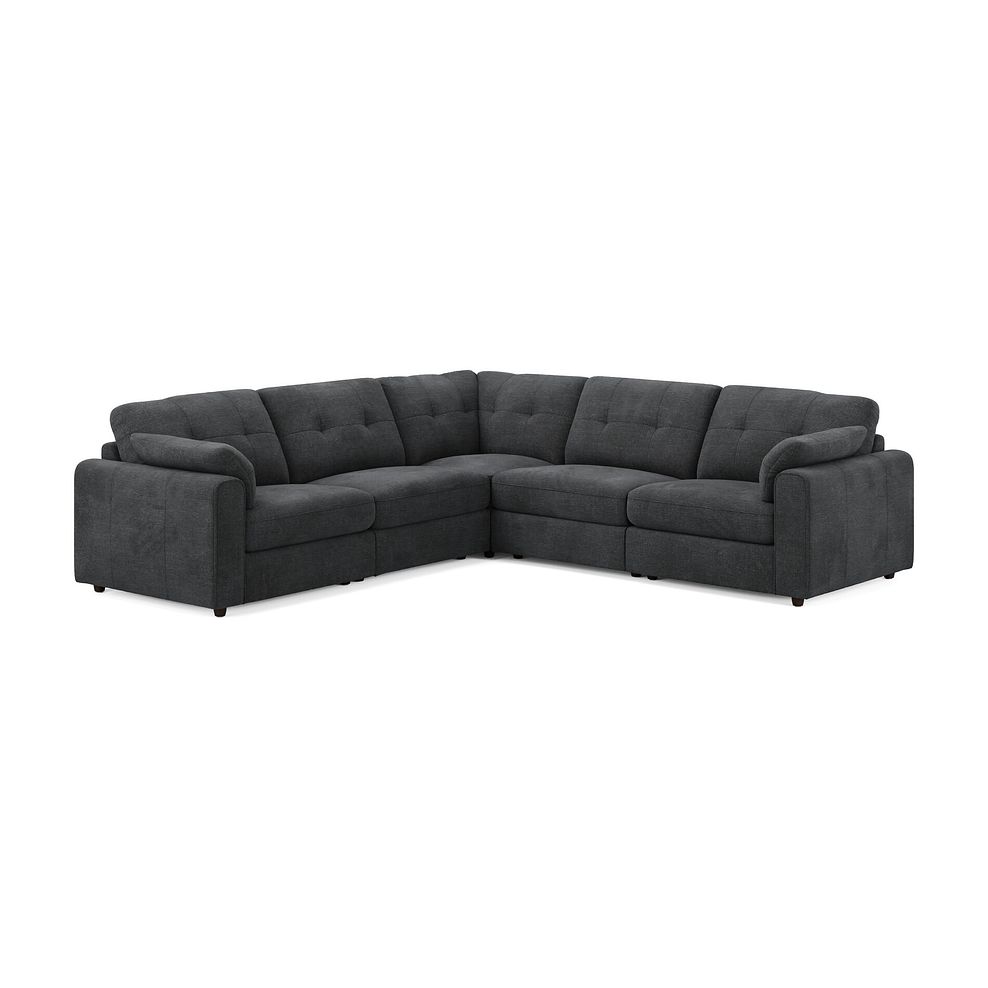 Marley 5 Seat Modular Corner Sofa in Lila Charcoal Fabric - Group 3 3