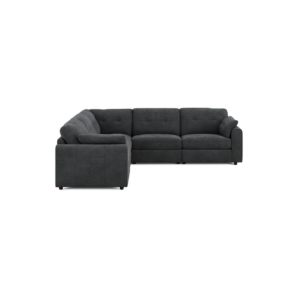 Marley 5 Seat Modular Corner Sofa in Lila Charcoal Fabric - Group 3 4
