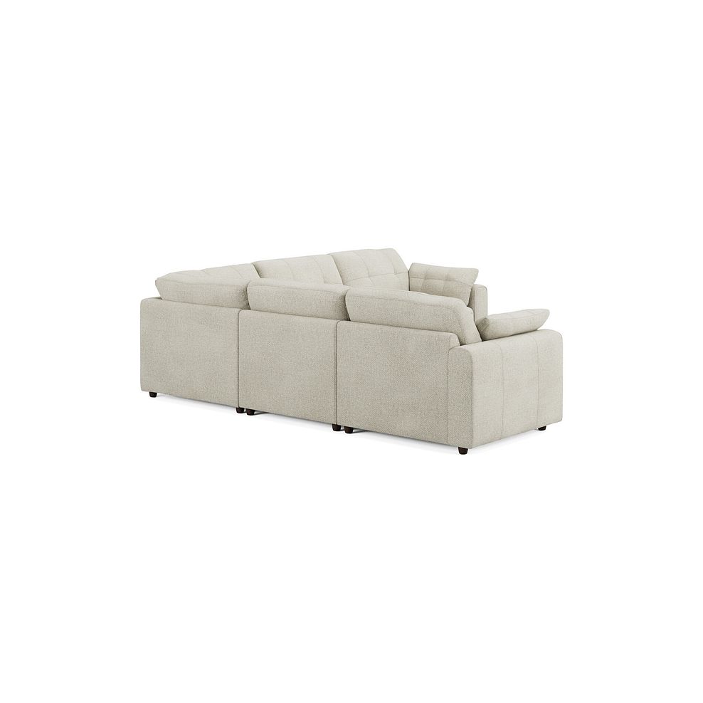 Marley 5 Seat Modular Corner Sofa in Lila Ivory Fabric - Group 3 2