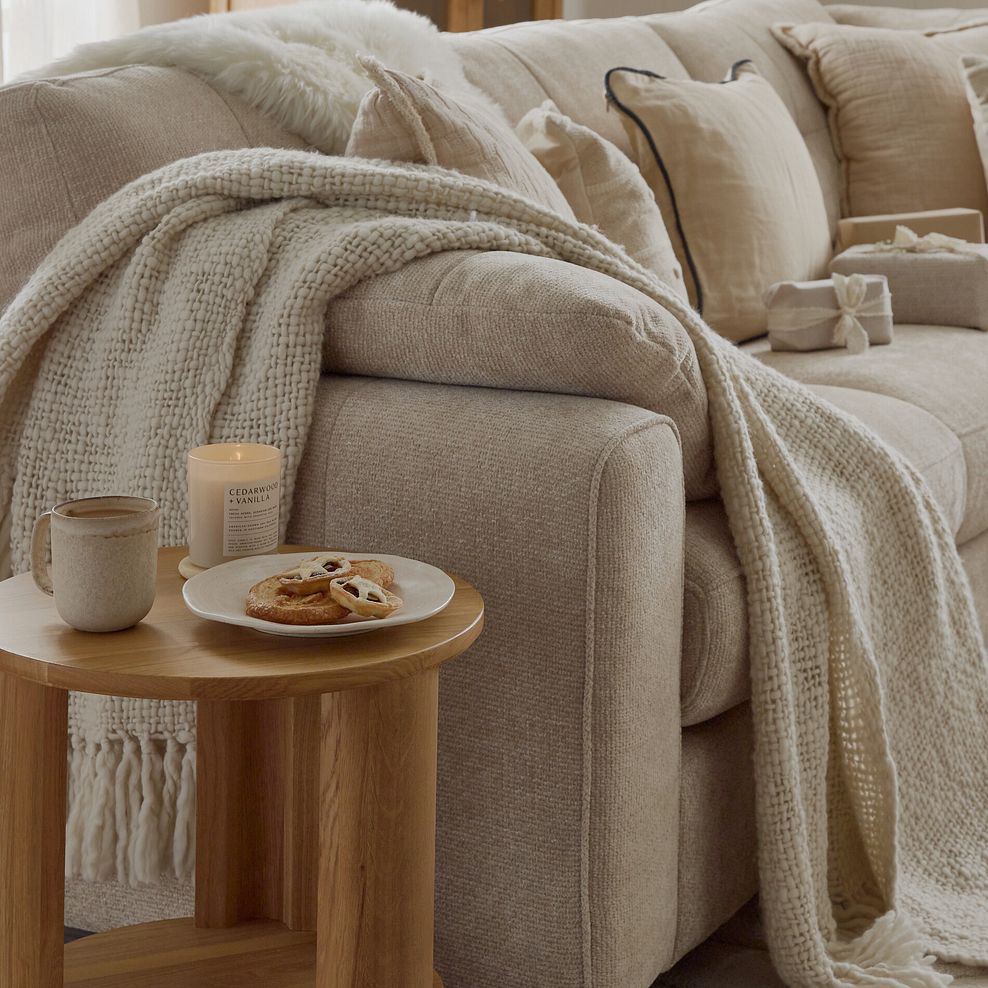 Marley 5 Seat Modular Corner Sofa in Lila Natural Fabric - Group 3 3